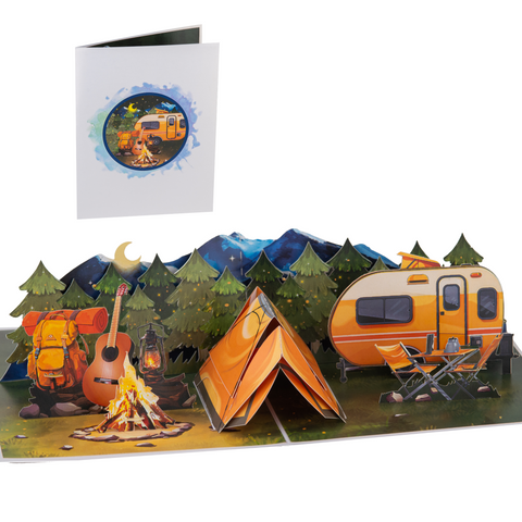 Night Camper Pop Up Card