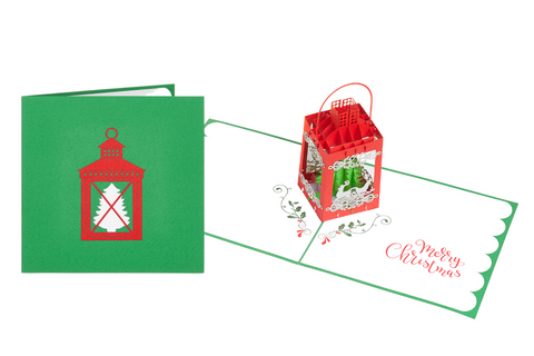 Christmas Lantern Pop Up Card (10 pack)