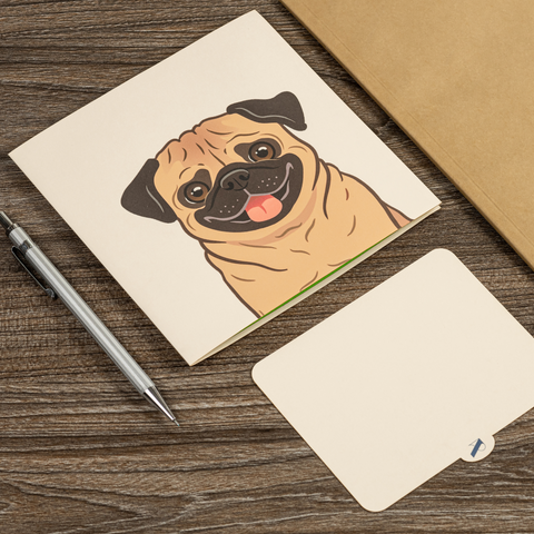 Pug Pop Up Card