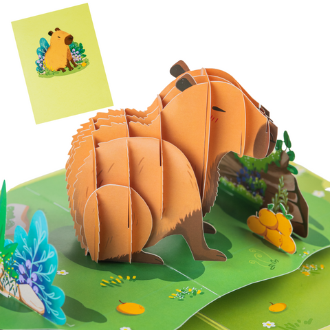 Capybara Pop Up Card