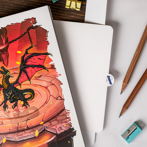 Majestic Fire Dragon Pop Up Card