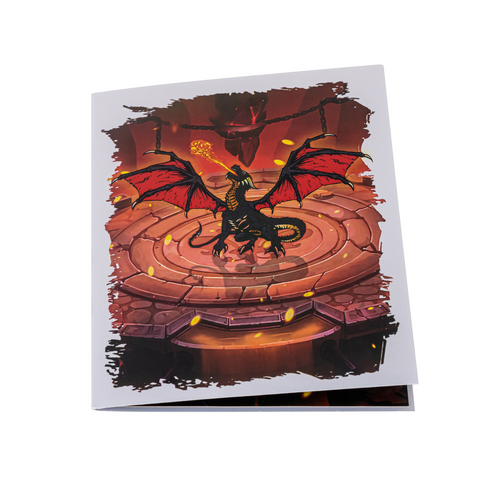 Majestic Fire Dragon Pop Up Card