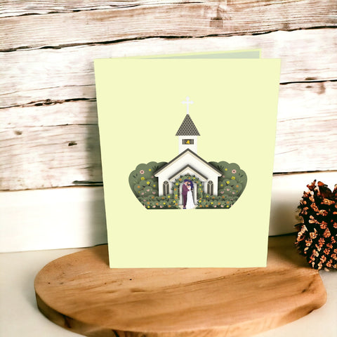 Church Wedding Card - Religious Wedding Card 3D
