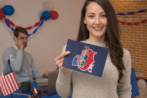USA Pop Up Card