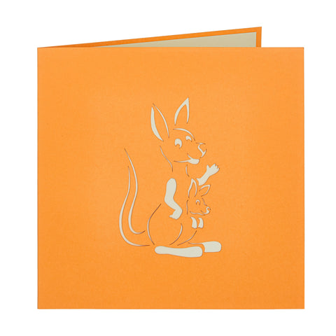 Kangaroo Pop Up Card