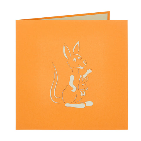 Kangaroo Pop Up Card