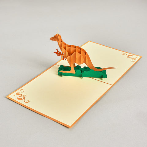 Kangaroo Pop Up Card