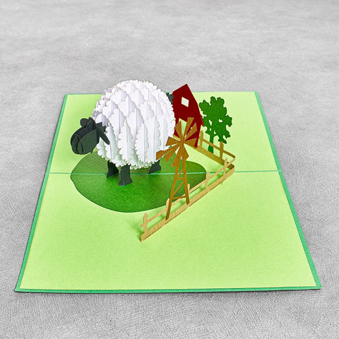 Sheep Pop Up Card