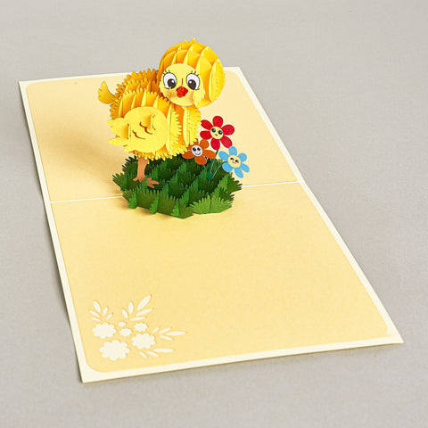 Baby Chicken Pop Up Card