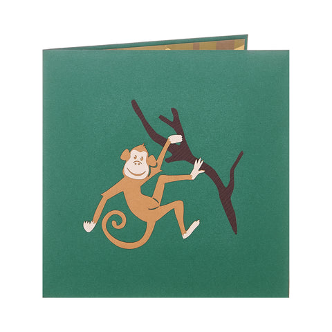 Monkey Pop Up Card