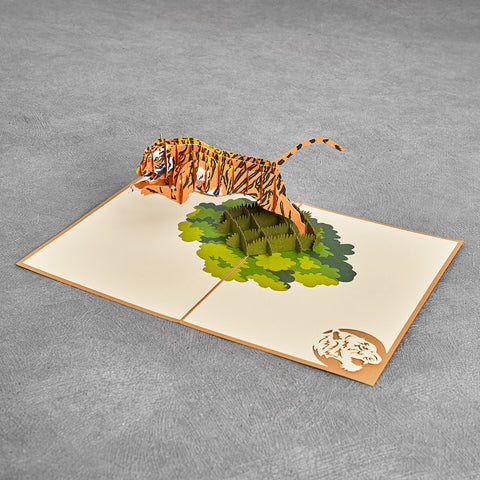 Tiger Pop Up Card