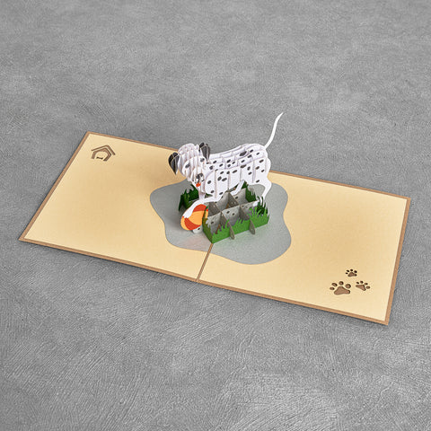 Dalmatian Pop Up Card