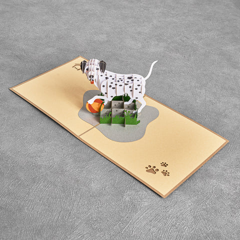 Dalmatian Pop Up Card