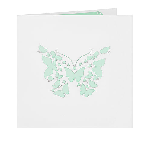 Multi Color Butterfly Pop Up Card