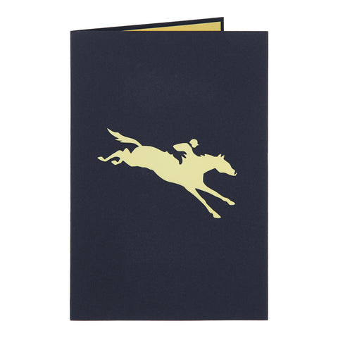 Horse Racing Pop Up Card