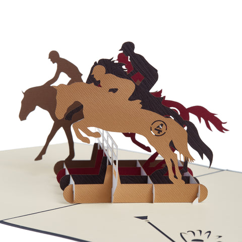 Horse Racing Pop Up Card