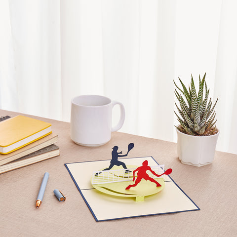 Tennis Pop Up Card