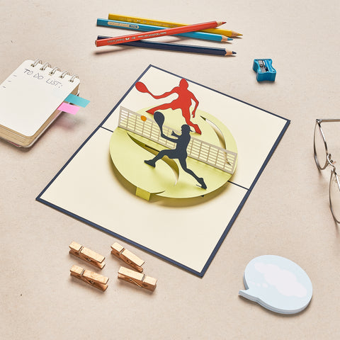 Tennis Pop Up Card