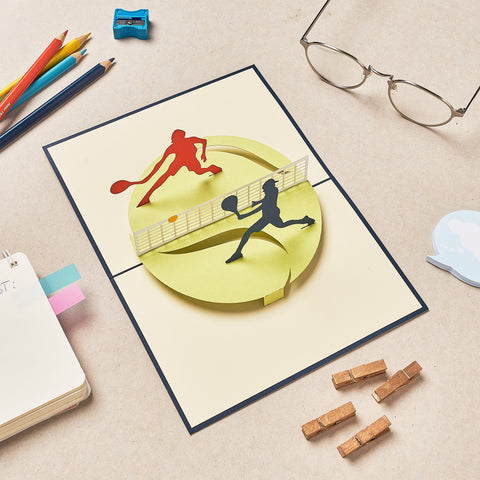 Tennis Pop Up Card