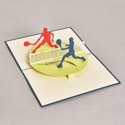 Tennis Pop Up Card