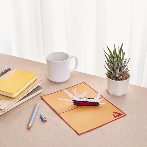 Pocket Knife Pop Up Card