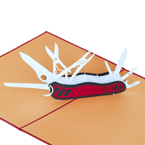 Pocket Knife Pop Up Card