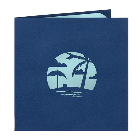 Island Ocean Pop Up Card