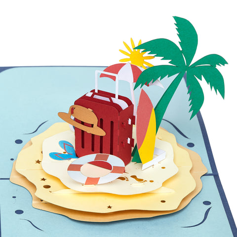 Island Ocean Pop Up Card