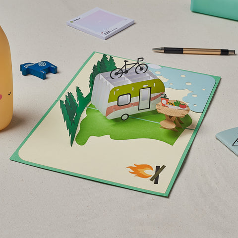 Camping Trip Pop Up Card