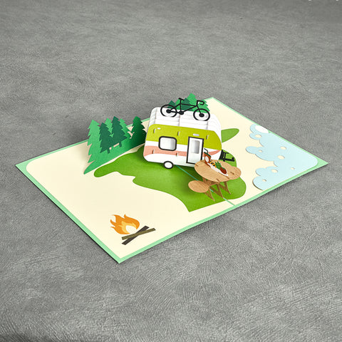 Camping Trip Pop Up Card