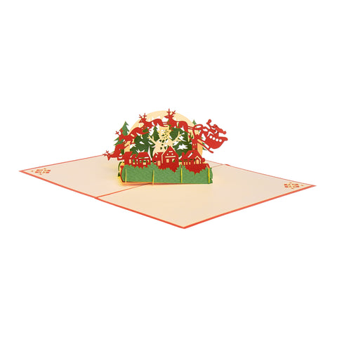 Premium 3D Christmas Greeting Card (4pk)