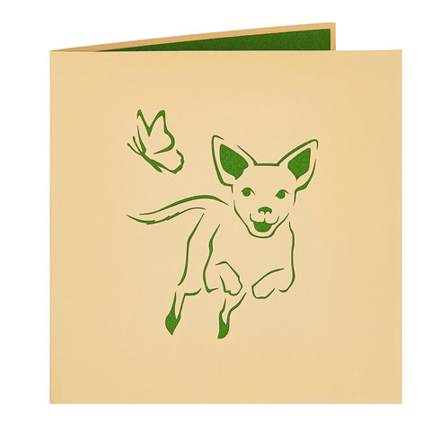 Chihuahua Pop Up Card