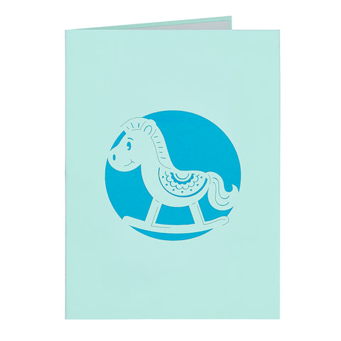 Baby Boy Shower Pop Up Card - Blue