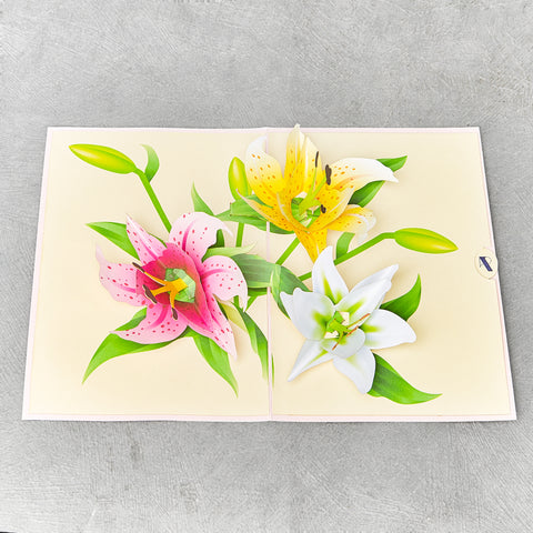 Lily Pop Up Card