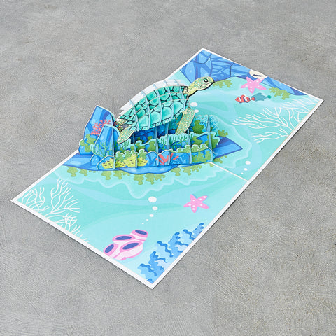 Sea Turtle Pop Up Card