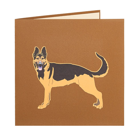 German Shepherd Pop Up Card