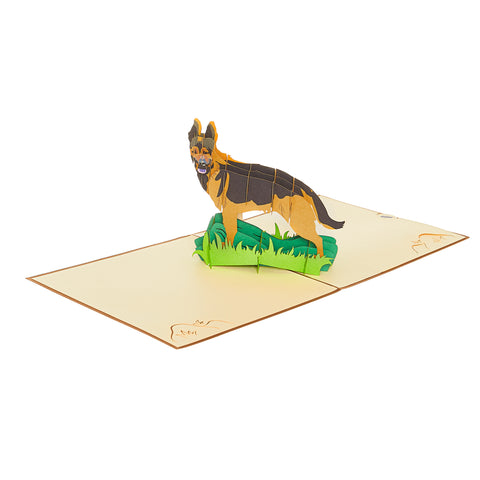 German Shepherd Pop Up Card