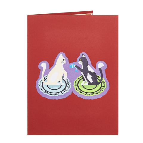 Two Cats Pop Up Card