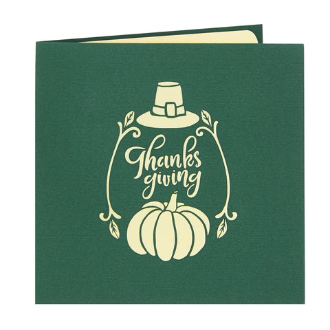 Turkey ThanksGiving Pop Up Card (2pack)