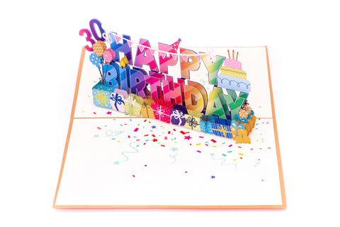 30th Birthday Pop Up Card