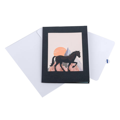 Wild Horse Pop Up Card