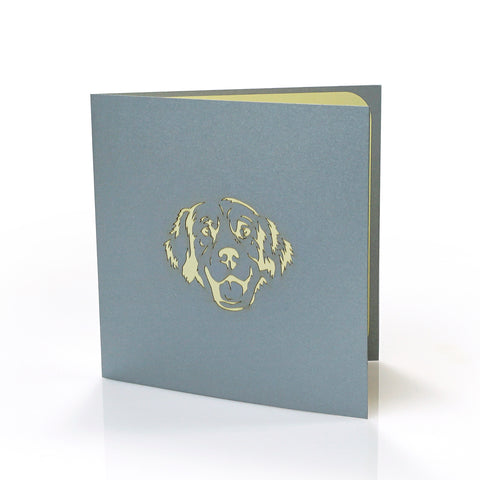 Golden Retriever Pop Up Card