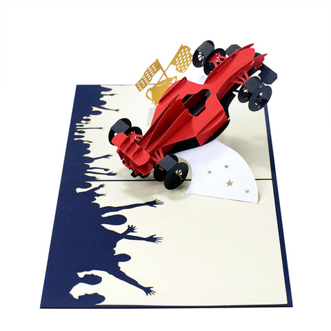 Race Car Pop Up Card