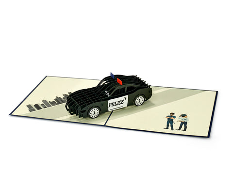 Police Car Pop Up Card