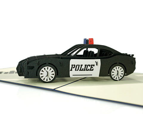 Police Car Pop Up Card