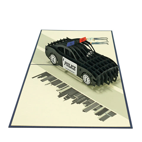 Police Car Pop Up Card