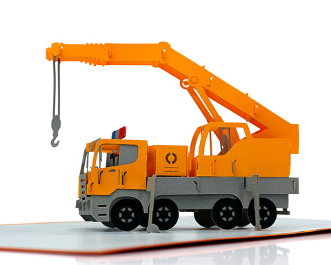 Excavator Pop Up Card