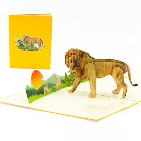 Lion Pop Up Card