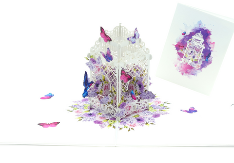 Bird Cage Pop Up Card