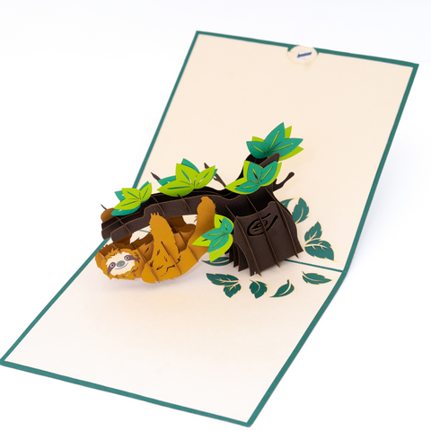 Sloth Pop Up Card